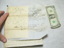 4 - 1862 John Henderson & Co. Whiskey Barrels Damage Settlement Letters w B&O RR picture