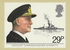 POST OFFICE POSTCARD PICTURE SERIES  VISCOUNT CUNNINGHAN  29P  UNPOSTED picture