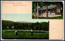 Postcard Golf Club House And Links Postage Stamp Sacandaga Park NY N45 picture