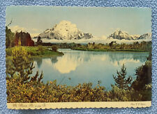  Old Vintage Mt Moran Jackson Hole Wyoming WY Grand Teton National Park Postcard picture