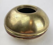 Antique Vintage Brass Spittoon Base Tobacciana England Old Chewing Tobacco Snuff picture
