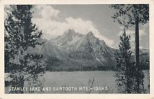 RPPC Stanley Lake and the Sawtooth Mountains - Idaho - pm 1945 picture