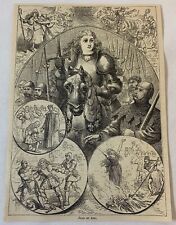1879 magazine engraving ~ JOAN OF ARC picture