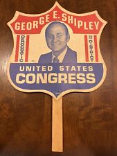 George E Shipley Democratic Congress Hand Fan Political Advertising picture