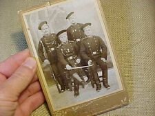 ORIGINAL WWI ERA CABINET PHOTO - RUSSIAN ? SOLDIERS W/ RIFLE AND SWORD picture
