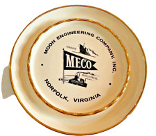Ashtray MECO Moon Engineering Company Norfolk Virginia VA 8.5 Inches Round Vtg picture