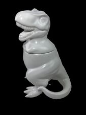 Target Threshold White T-Rex Dinosaur Cookie Jar Stoneware 2017 picture
