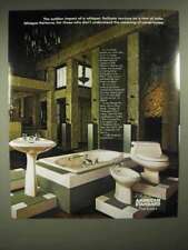 1986 American Standard Whisper Patterns Bath Suite Ad picture