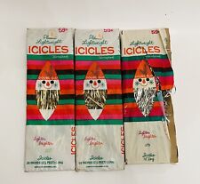Vintage unopened package Doubl Glo 525 LEAD tinsel icicles 18 in long Christmas picture