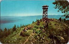 Vintage Postcard Trail Rides Idaho Shaffer Peak Lookout Lake Pend Oreille  C-664 picture