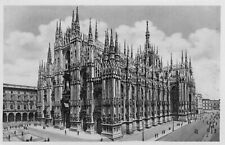Vintage postcard Milan Itay Piazza del Duomo the Cathedral picture