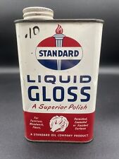Vintage Standard Oil Liquid Gloss Polish 1 Quart Can  picture