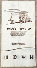 Rand's Round Up - Rach Stly Breakfast Napkin - Sherman Oaks LA Hollywood - RARE picture