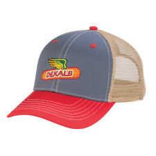 DEKALB SEED K-Products *BLUE RED & TAN MESH* CAP HAT *BRAND NEW* DS28 picture