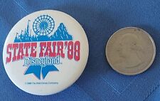 Vintage Disneyland State Fair 1988 Pin Back Button picture