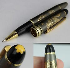 MONTBLANC MEISTERSTUCK pen ballpoint GOLD DRAGON INLAY Germany PIX picture