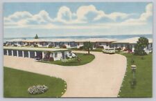 Postcard The Bal-Ray Motel Cocoa Beach Florida, Exterior View c1950s picture