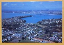 Vintage Postcard - Auckland - North Shore - New Zealand - City and Bridge picture