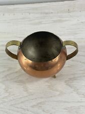 Vintage Copper Brass Sugar Bowl picture