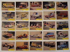 1975 KUSTOM CARS George Barris 25 STICKER CARDS Fleer NMMT Buggy CHARGER Hot Rod picture