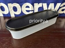 Tupperware Modular Mates Super Oval #1 Container 3.5 Cup Black Seal New picture