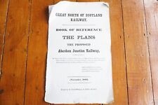 1862 Great North of Scotland Railway Book of Reference to the Plans Proposed Rly picture