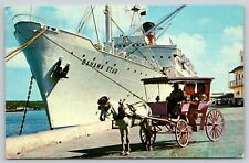 Postcard FL Miami Eastern Steamship Lines Advertising S/S Bahama Star A28 picture