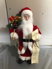 Santa Claus with Gifts & Name List Christmas 21” Standing Decor picture