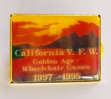 California VFW Golden Age Wheelchair Games 1998 Pin Badge Vintage Military (R10) picture