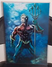 Aquaman Glossy Print 11 x 17 In Hard Plastic Sleeve picture