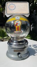 Glass Globe Ford One Cent Gumball Chicklets Machine Made in USA picture