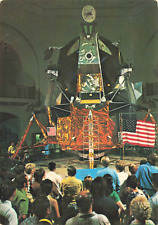 Postcard NASA Apollo Lunar Module LM-2 Space Flight Moon-landing Astronauts Flag picture