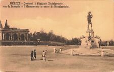 Florence Italy, Michelangelo Monument of David, Vintage Postcard picture