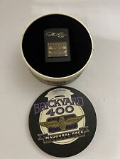 Zippo 1994 Jeff Gordon Brickyard 400 Pocket Cigarette Lighter & Tin Box picture