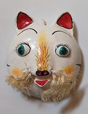 Mexican Coconut Shell Mask Cat picture