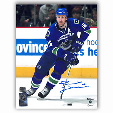 Trevor Linden Vancouver Canucks Autographed Blue 8x10 Photo picture