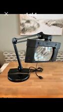 Vintage Luxo Desk/Table Magnifier Lamp Rectangle Head WORKS Tube Type PL-7 Rare picture