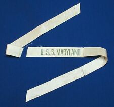 1901-1922 Pre-World War I - U.S.S. Maryland Cap Tally - Launching Ceremony picture