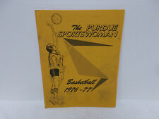 THE PURDUE SPORTSWOMAN BASKETBALL BOOKLET / 1976 - 77 picture