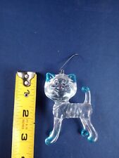 Vrg Translucent Kitty Cat Christmas Tree Ornament Figure *102-31 picture