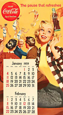 Coca Cola 1949 January February Calendar 10 x 19 Giclee Iris Print picture