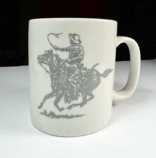 Vintage Marlboro Man (Unmarked) 8 Oz Coffee Mug Roping Cowboy Exc Vtg Cond picture