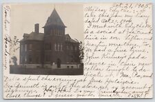 Toulon IL~Academy Closed 1912~Gossipy Rosy: Lots of Names~Hulsizer~1905 RPPC picture