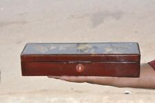 Vintage Handpainted Long Crane Pair Floral Handcrafted Jewellery Box picture