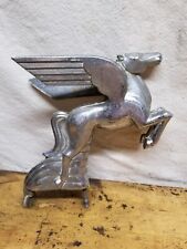 Vintage Pegasus Flying Horse Hood Ornament Emblem  picture