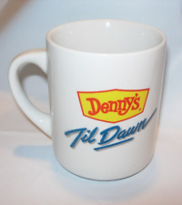 Denny’s Thermo Heat Activated Til Dawn Moon Face COFFEE TEA Mug CUP Vintage picture