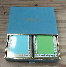 Vintage Tiffany & Co. Playing Cards Double Deck Set Cards Still Sealed picture