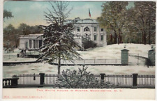 ANTIQUE UDB Postcard     THE WHITE HOUSE IN WINTER  -  WASHINGTON, D.C. picture