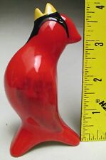 Pfaltzgraff Hand Painted Cardinal Pie Bird Winterberry, Red with Black on Face picture