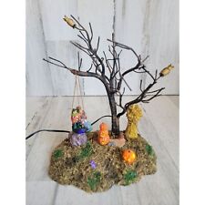 Lemax haunted tire swing animated Halloween Village picture